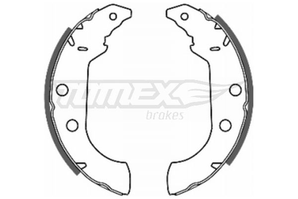 TOMEX BRAKES Bremžu loku komplekts TX 20-67